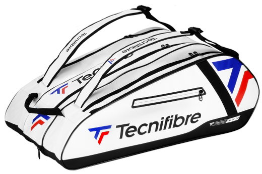 Tecnifibre Tennis-Racketbag Tour Endurance (Schlägertasche, 3 Hauptfächer, Schuhfach) 2025 weiss 15er
